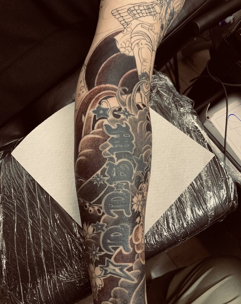 花臂纹身图片_手臂纹身图案