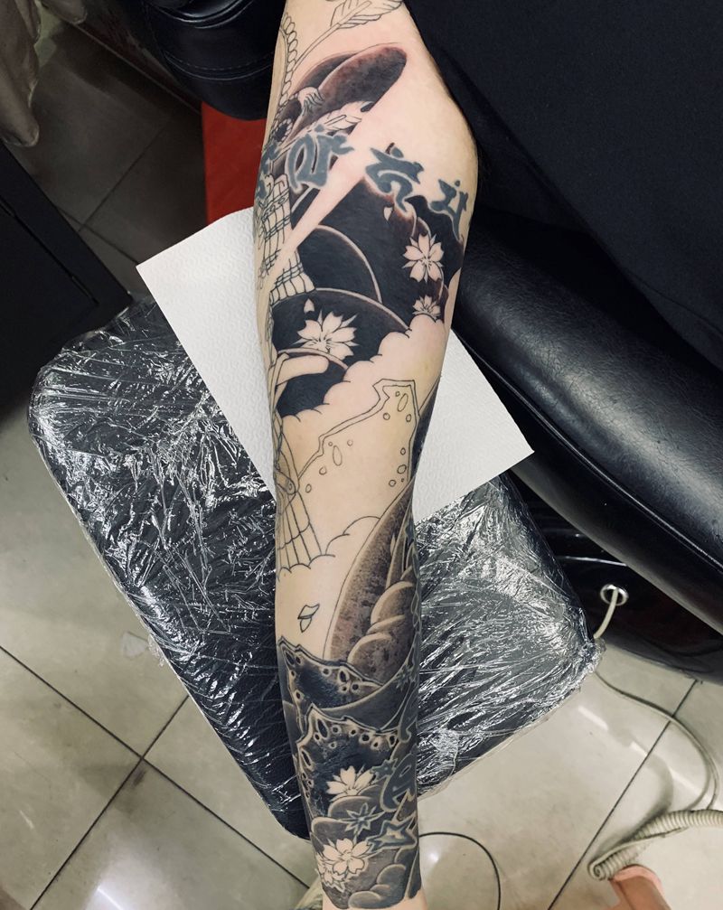 花臂纹身图片_手臂纹身图案