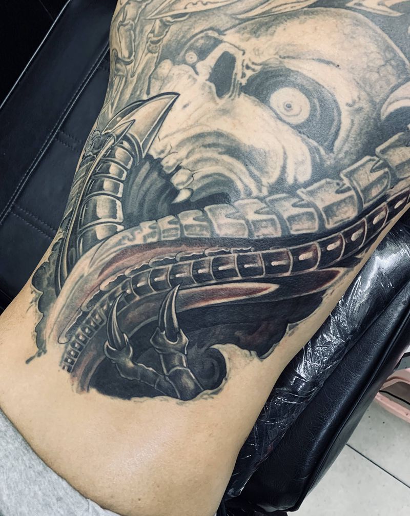 修改作品纹身图片_背部纹身图案