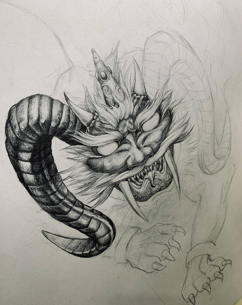 饕餮纹身图片_手臂纹身图案