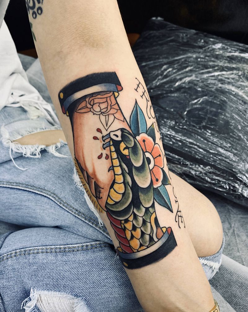 Oldschool纹身图片_手臂纹身图案