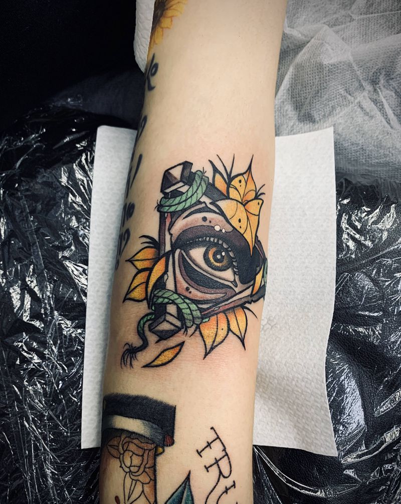 New school纹身图片_手臂纹身图案