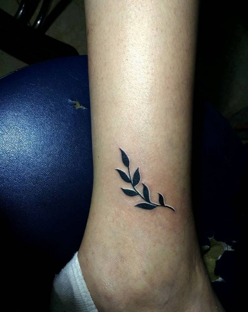 叶子纹身图片