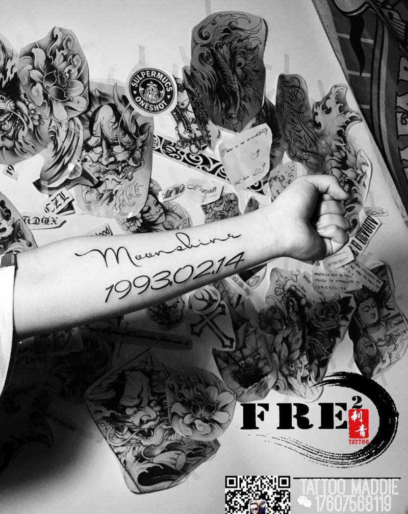 字母数字纹身图片