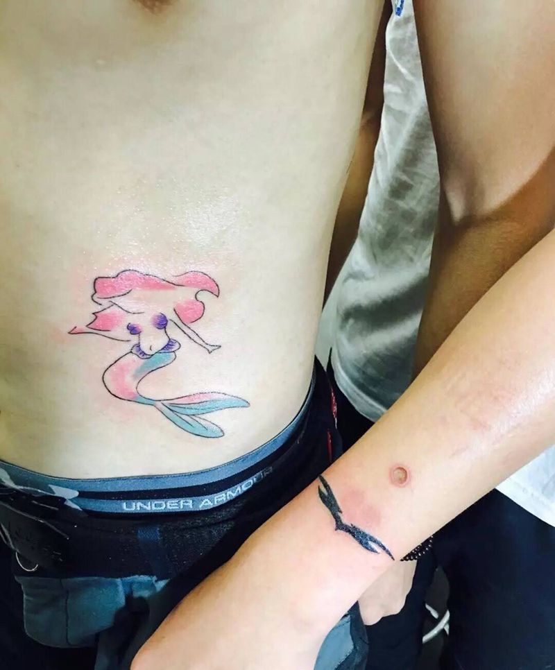 彩色纹身，小图腾纹身图片