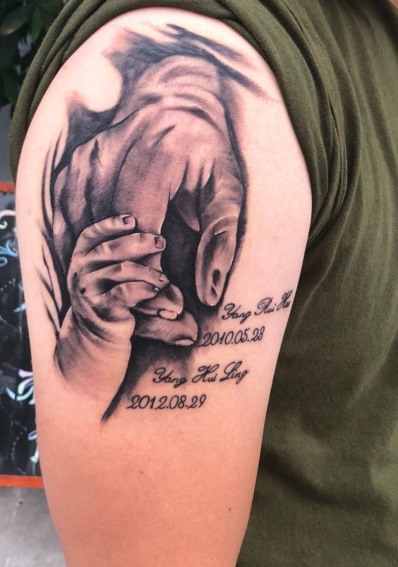 父爱如山纹身图片