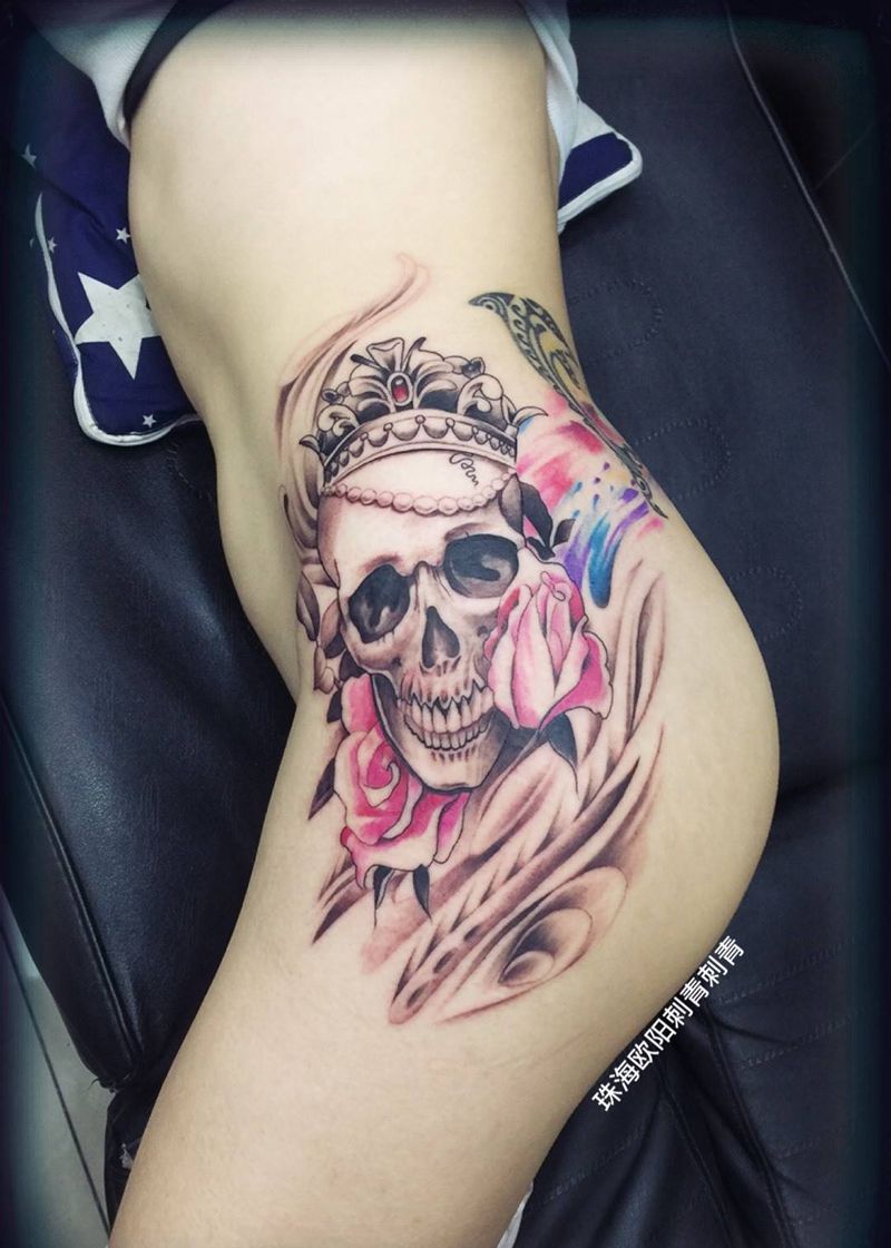 骷髅纹身图片
