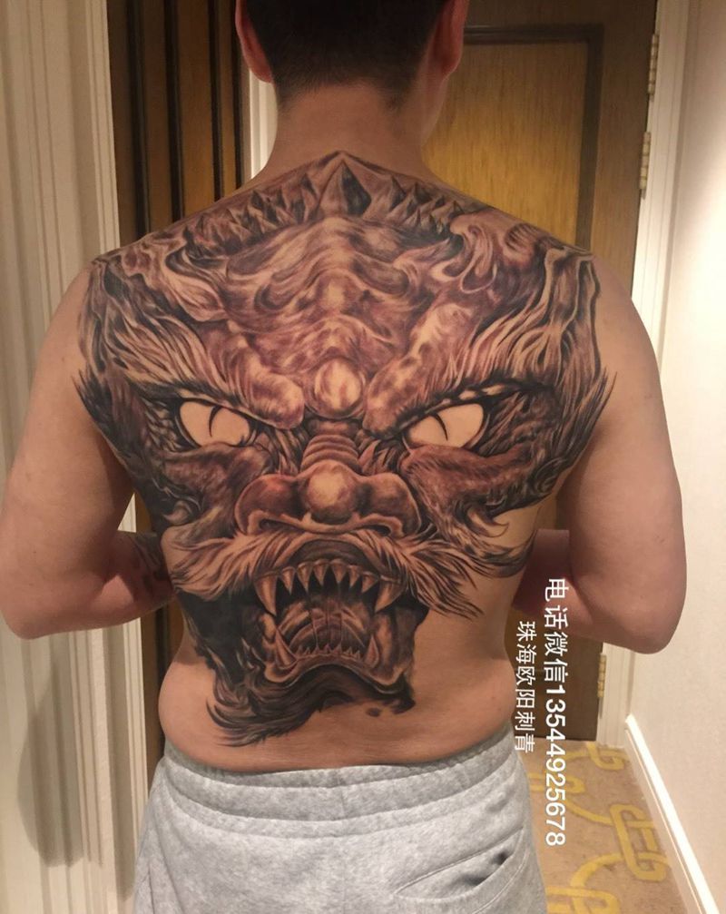 澳门行作品《苍龙》纹身图片