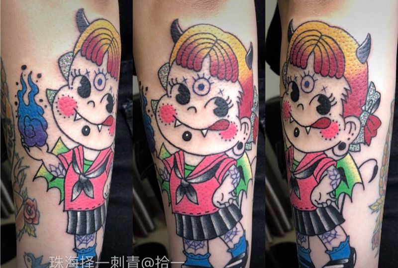 new school纹身图片