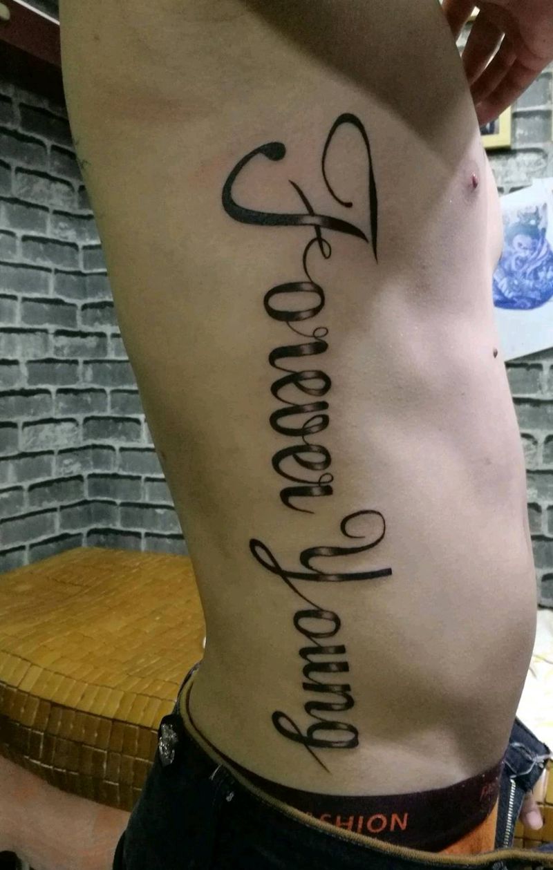 花体英文纹身图片