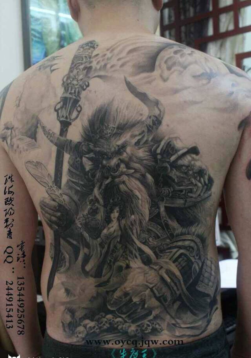 牛魔王纹身图片