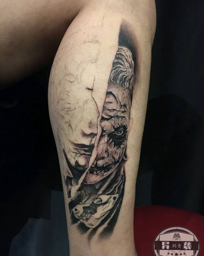 希斯莱杰纹身图片_欧美写实纹身图案