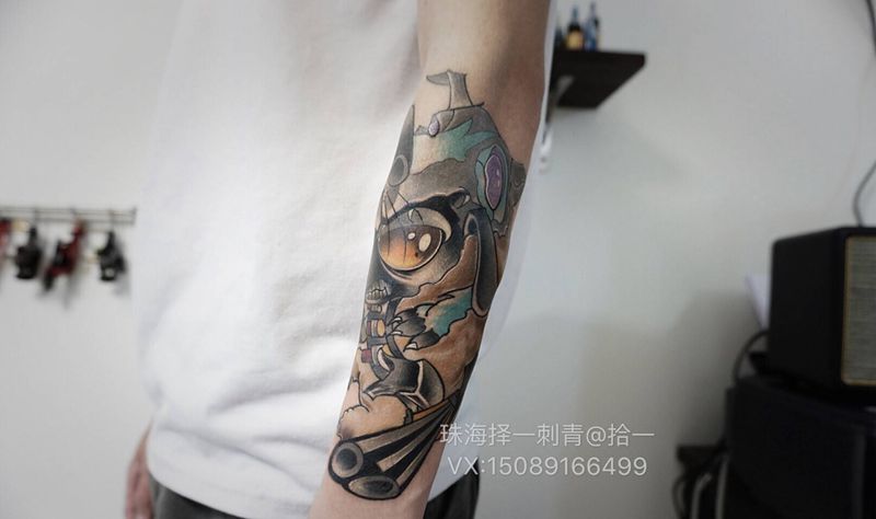 new school纹身图片