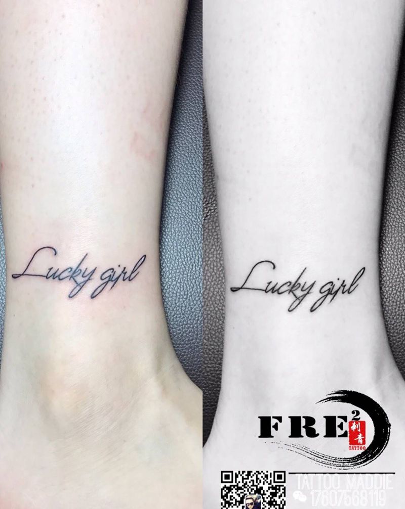 小清新字母纹身图片