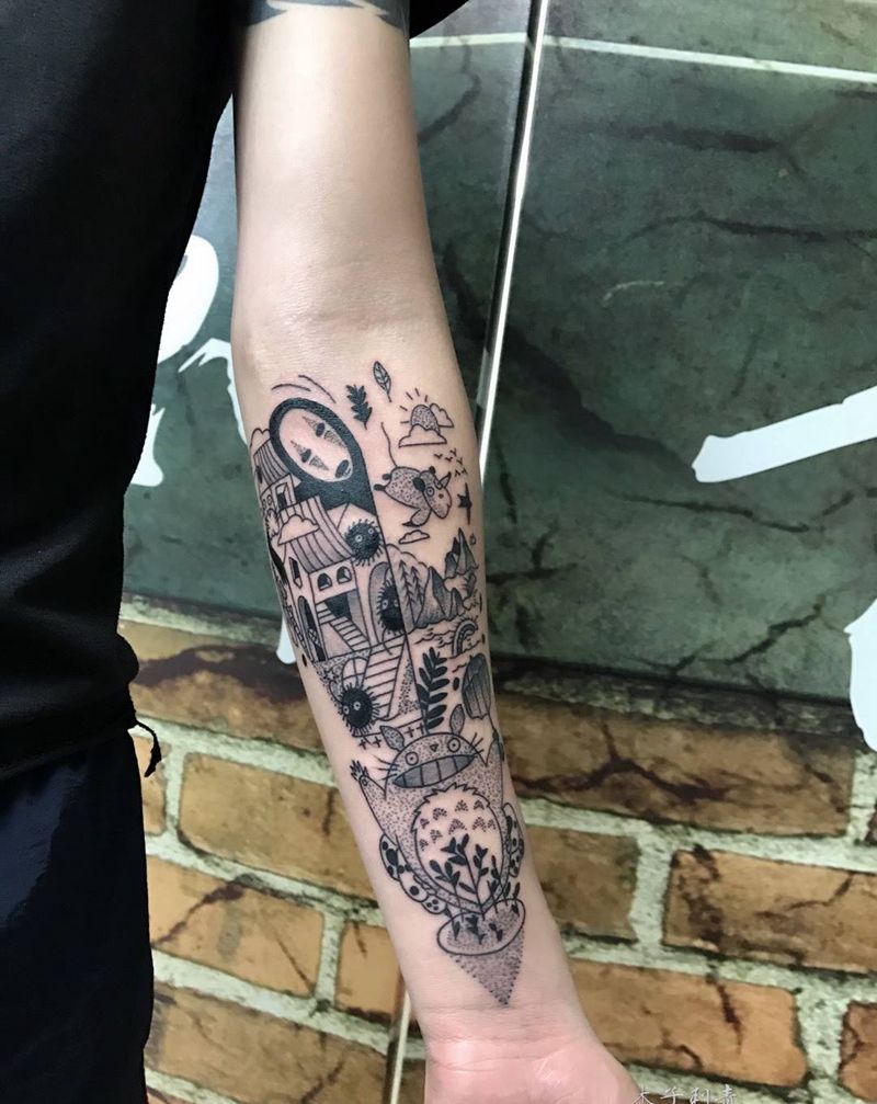 宫崎骏动画系列纹身图片