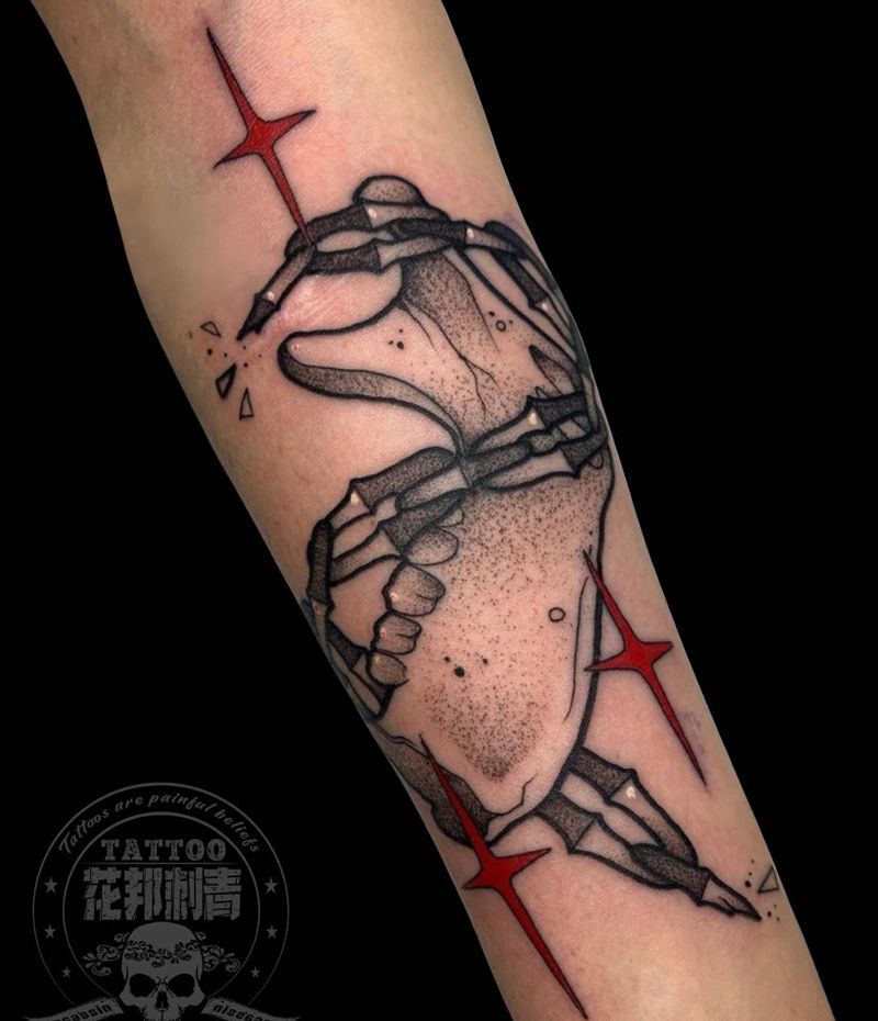 锁纹身图片_手臂纹身图案