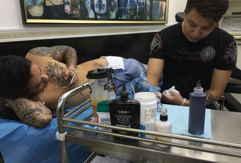 《给我快乐.永驻我心》纹身图片