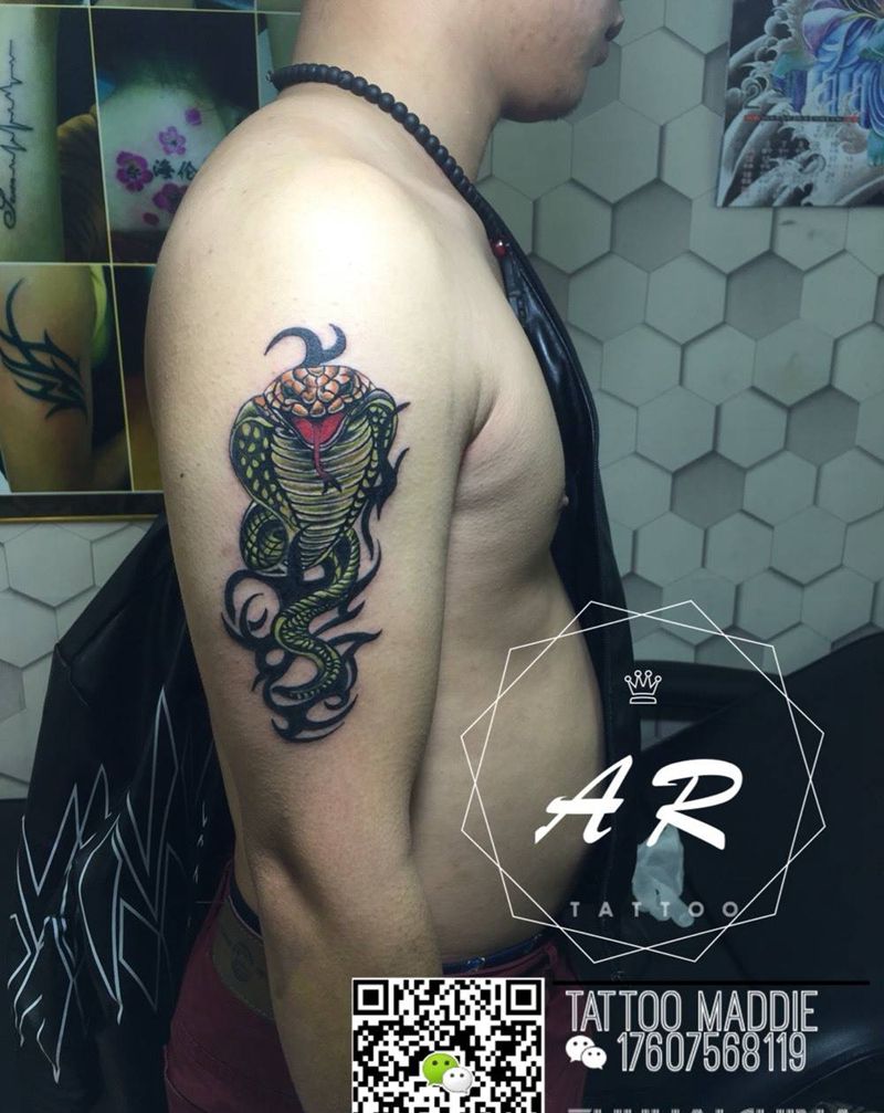 眼镜蛇，图腾纹身图片