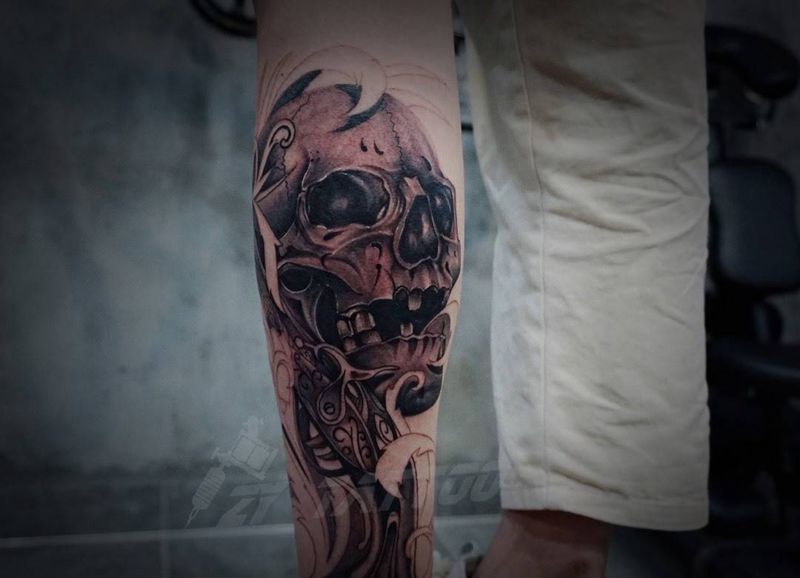 骷髅纹身图片