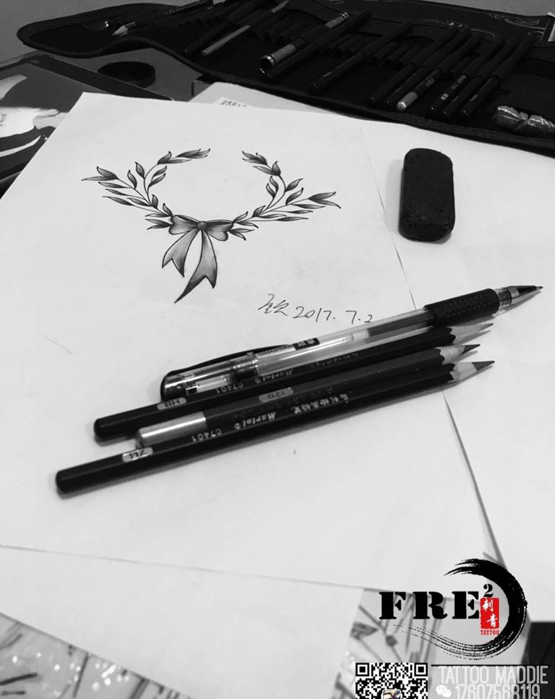 小清新呢纹身图片