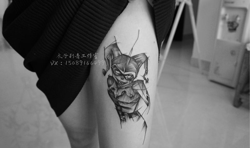 速写风格纹身图片