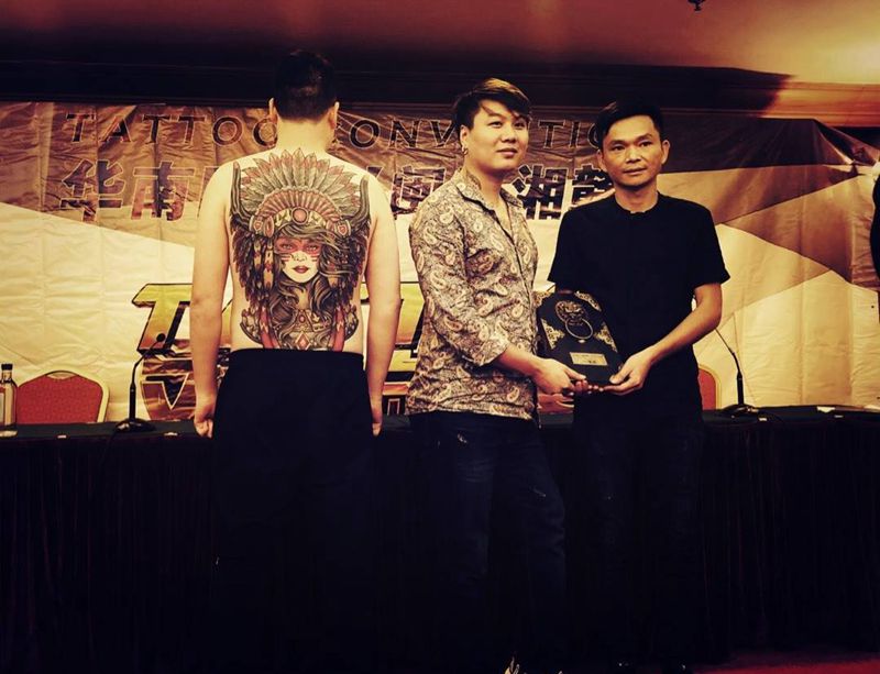 比赛现场纹身图片