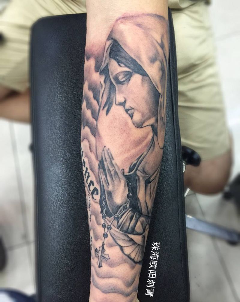圣母纹身图片