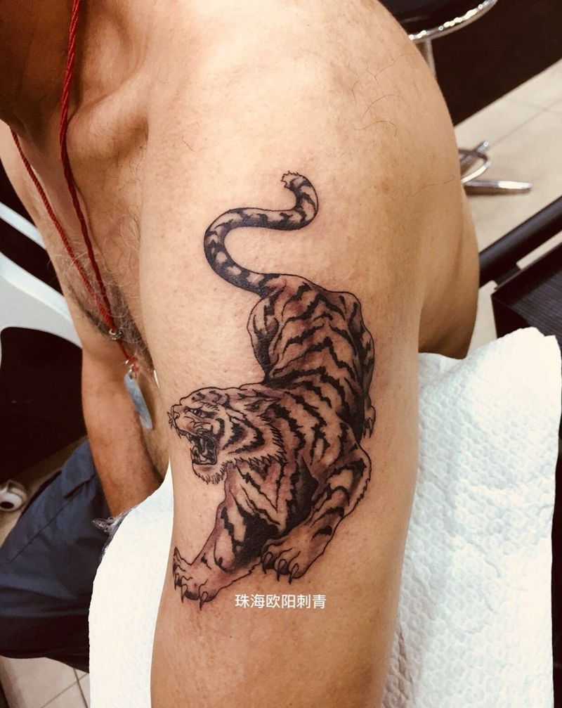 老虎纹身图片
