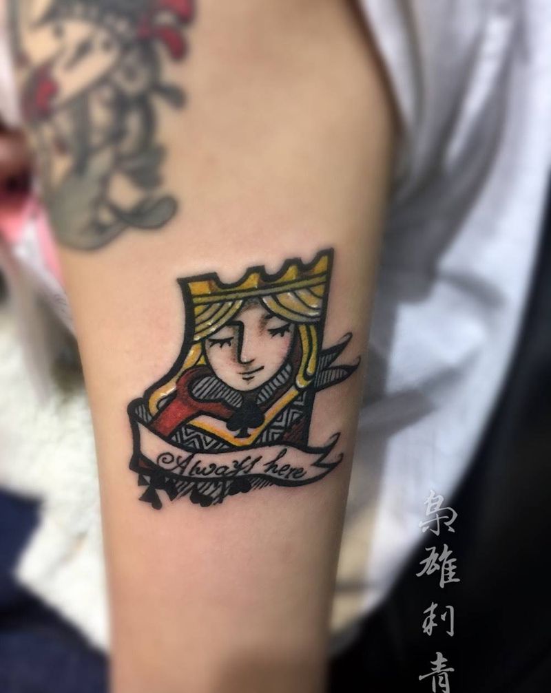 卡通女皇纹身图片