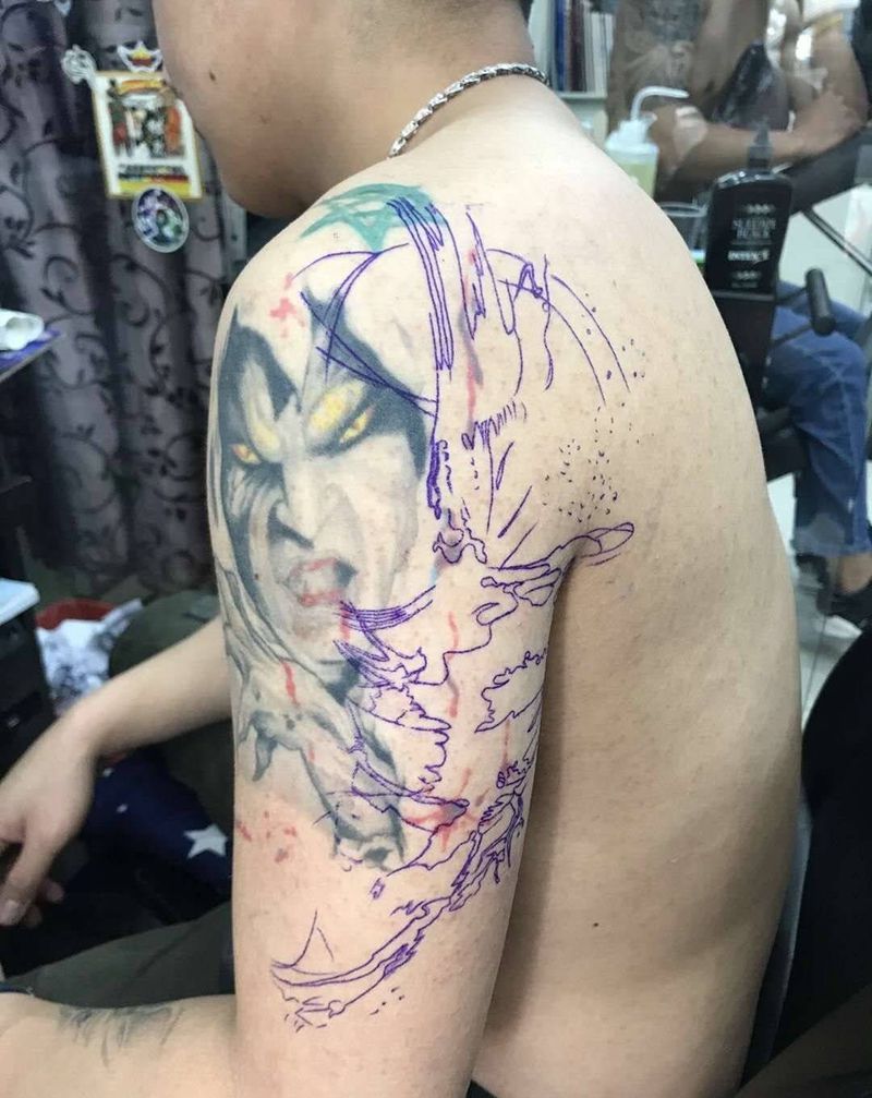 波尔卡纹身图片