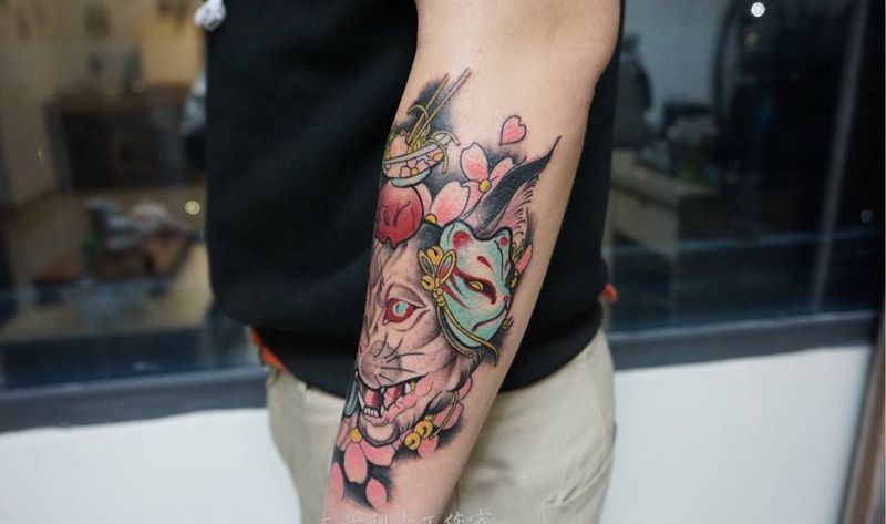 斯芬克斯猫纹身图片