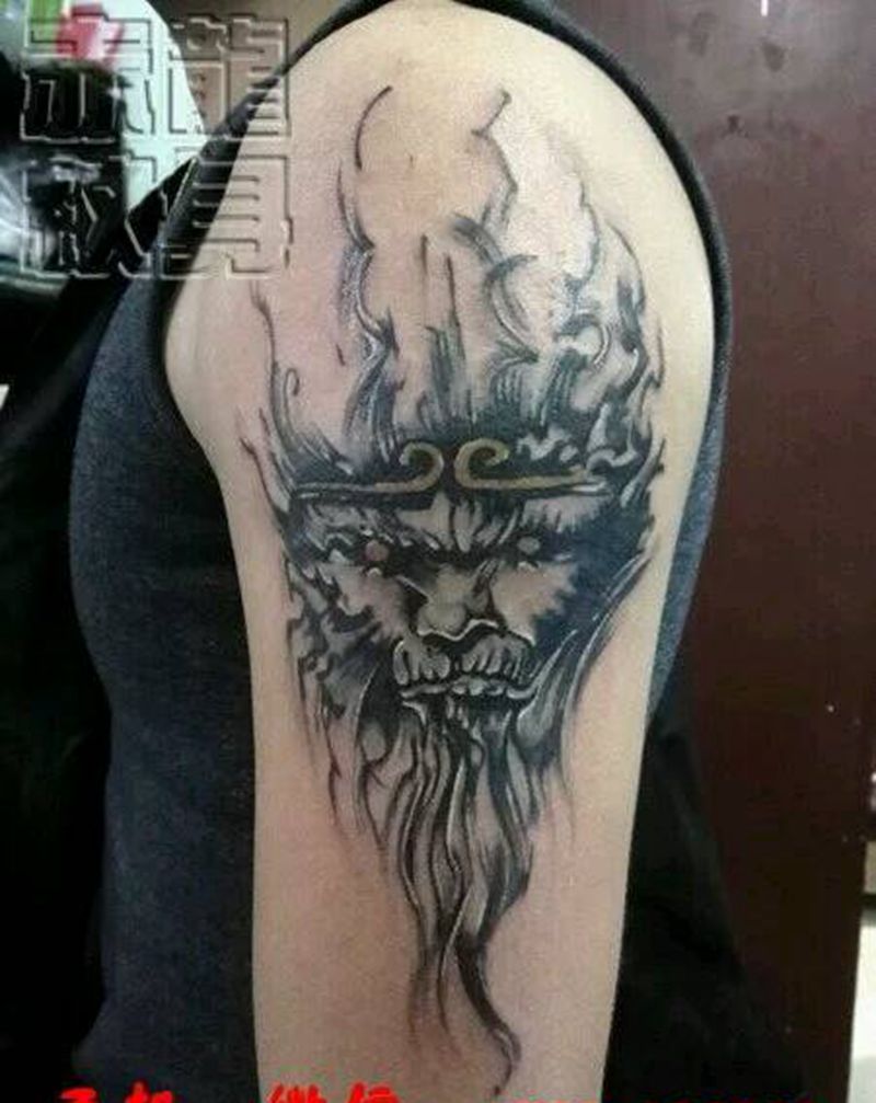 猴子纹身图片_手臂纹身图案