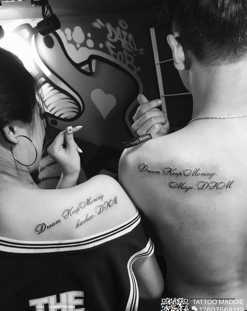 小清新字母纹身图片