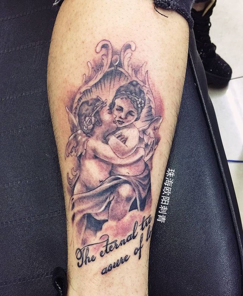 萌萌小天使纹身图片