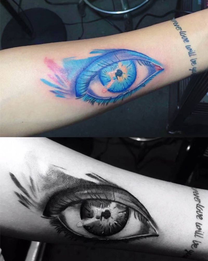 眼纹身图片