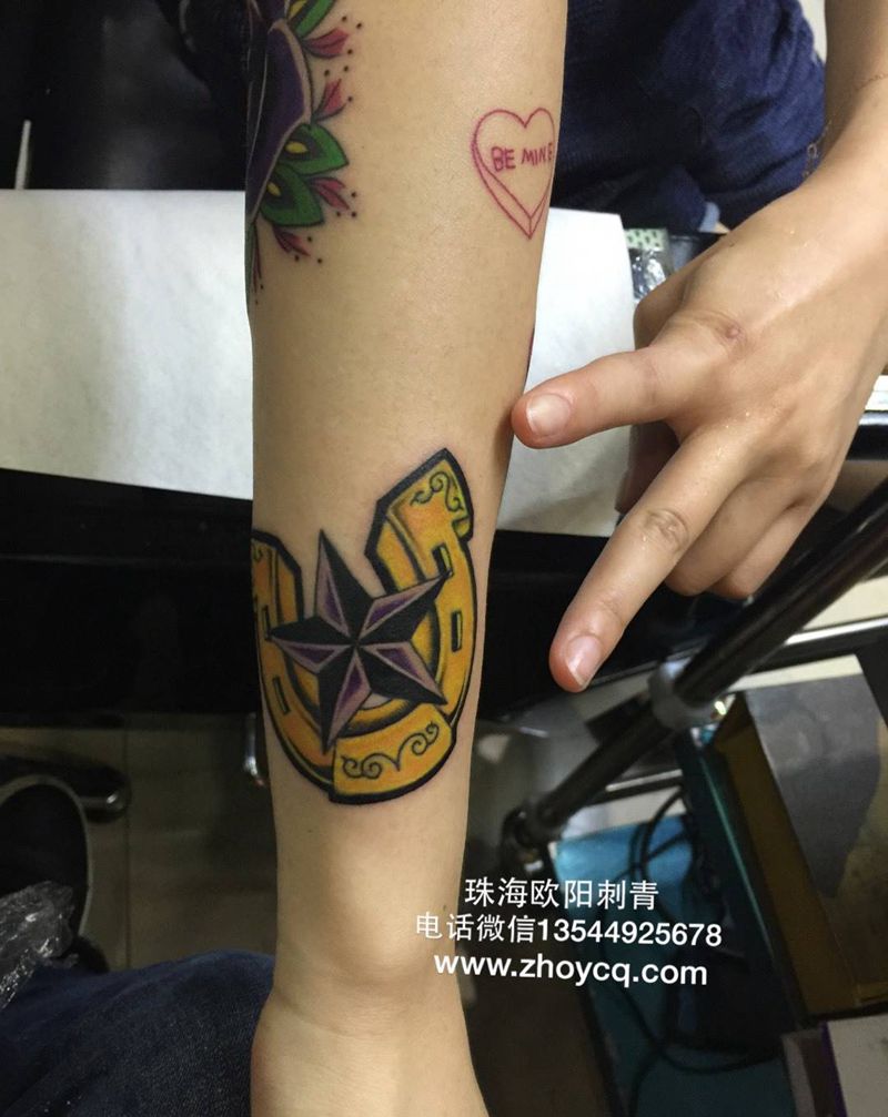 花臂未完成纹身图片