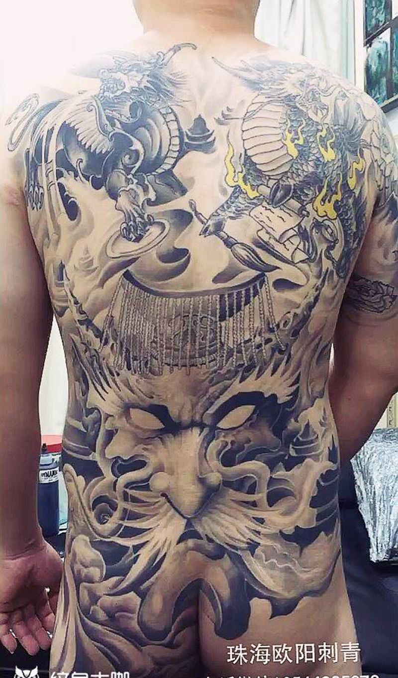 通体纹身图片