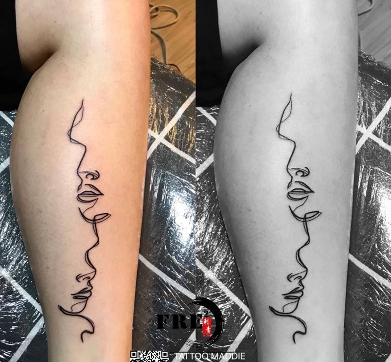 线纹身图片