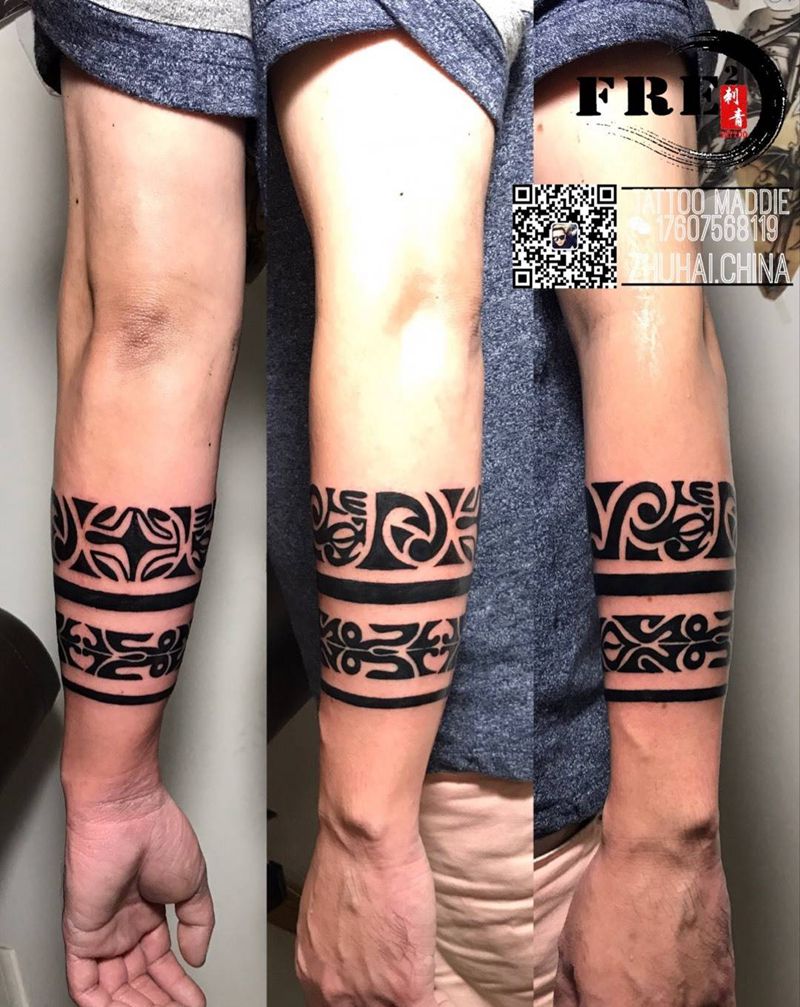 图腾圈圈纹身图片