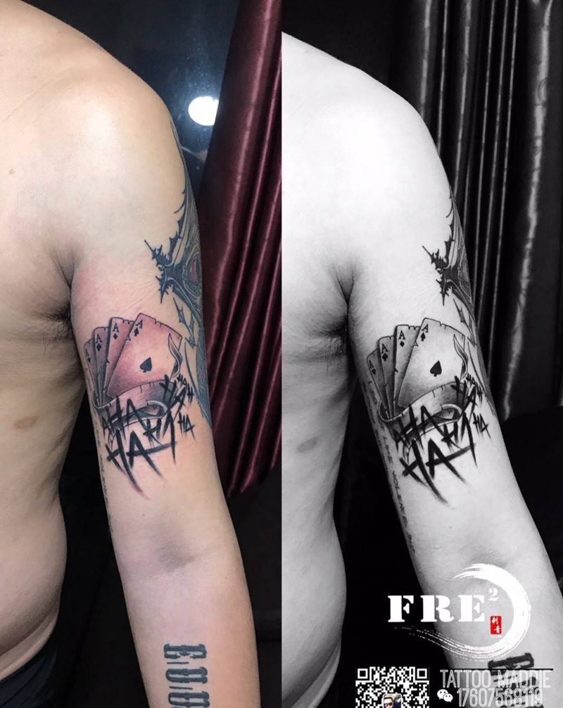 扑克纹身图片