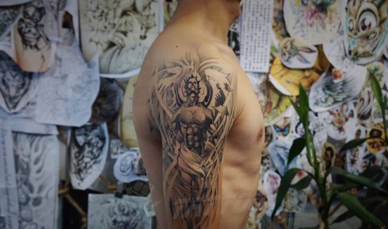 完全恢复后纹身图片_手臂欧美写实纹身图案