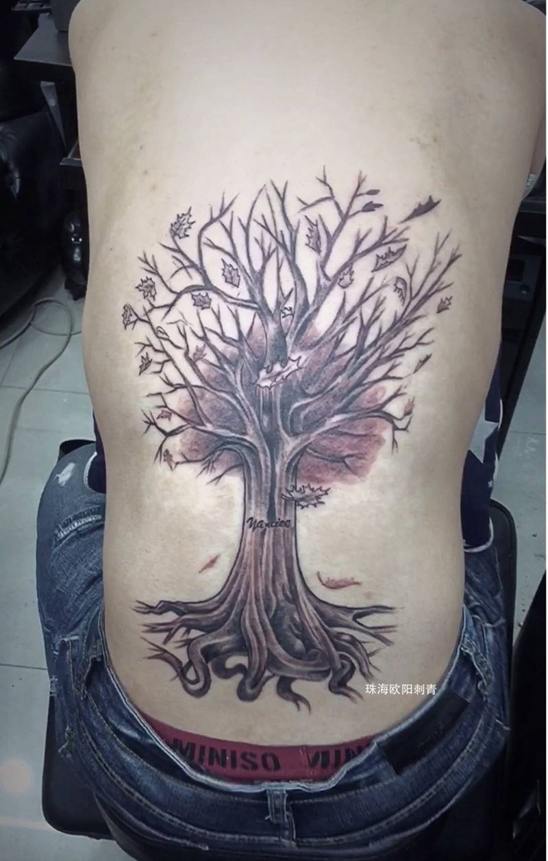 驻店师傅作品纹身图片