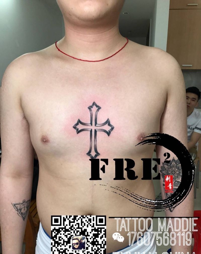 十字架✟纹身图片