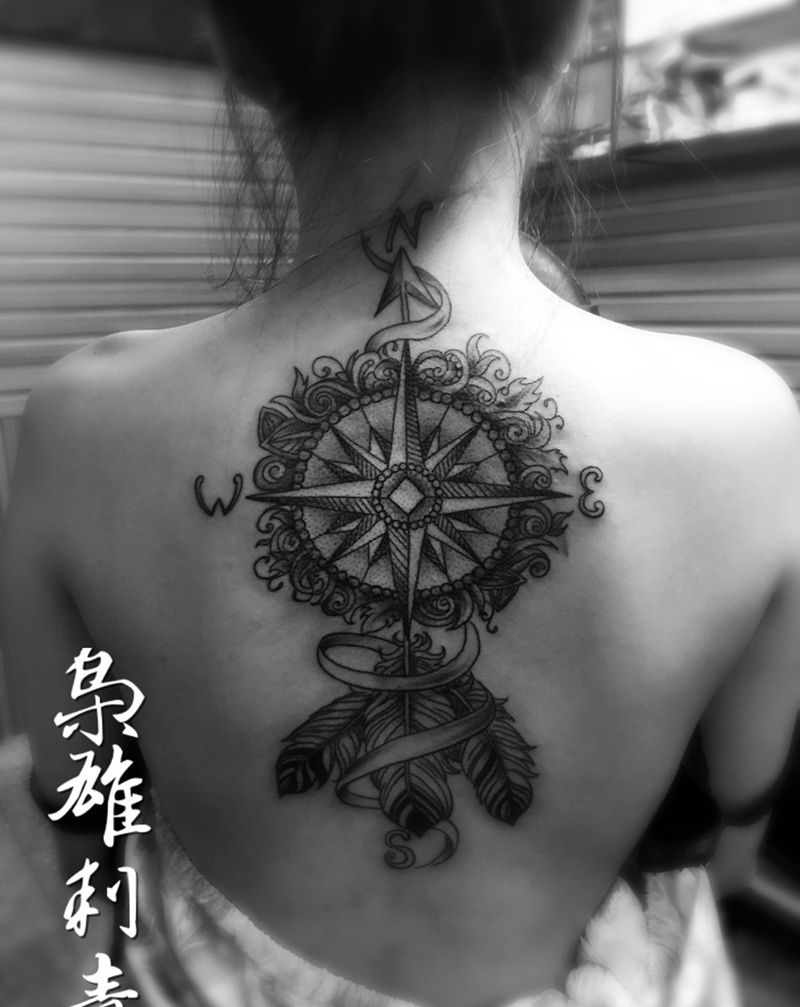 【指南针】纹身图片