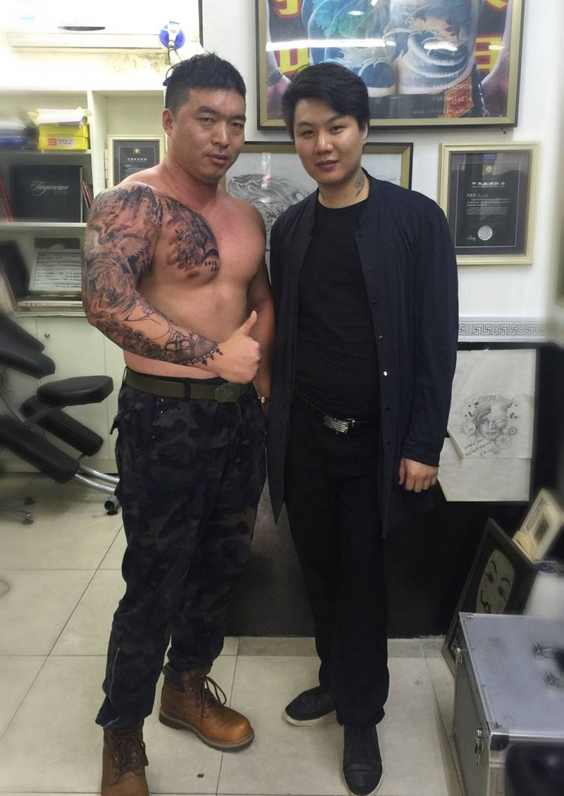 欧美花臂纹身图片