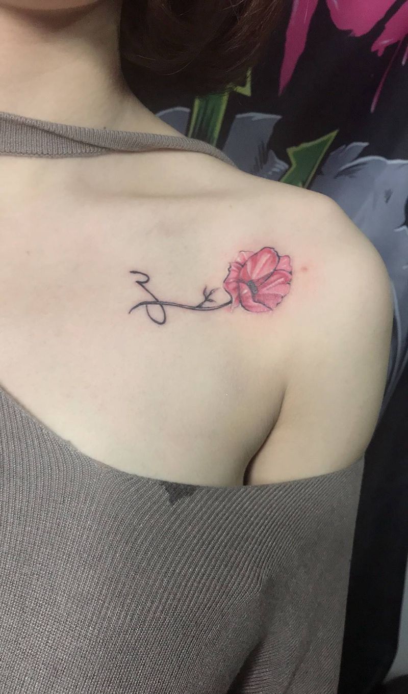 小清新作品两枚纹身图片