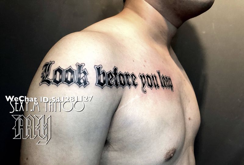 哥特字体纹身图片