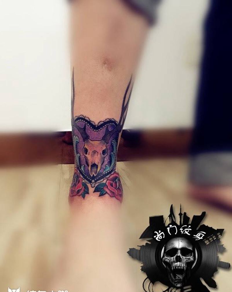 school鹿纹身图片