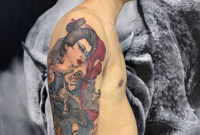 日系·风格纹身图片_手臂纹身图案