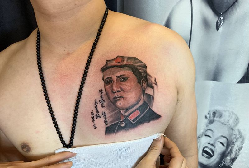 …………纹身图片_胸部纹身图案